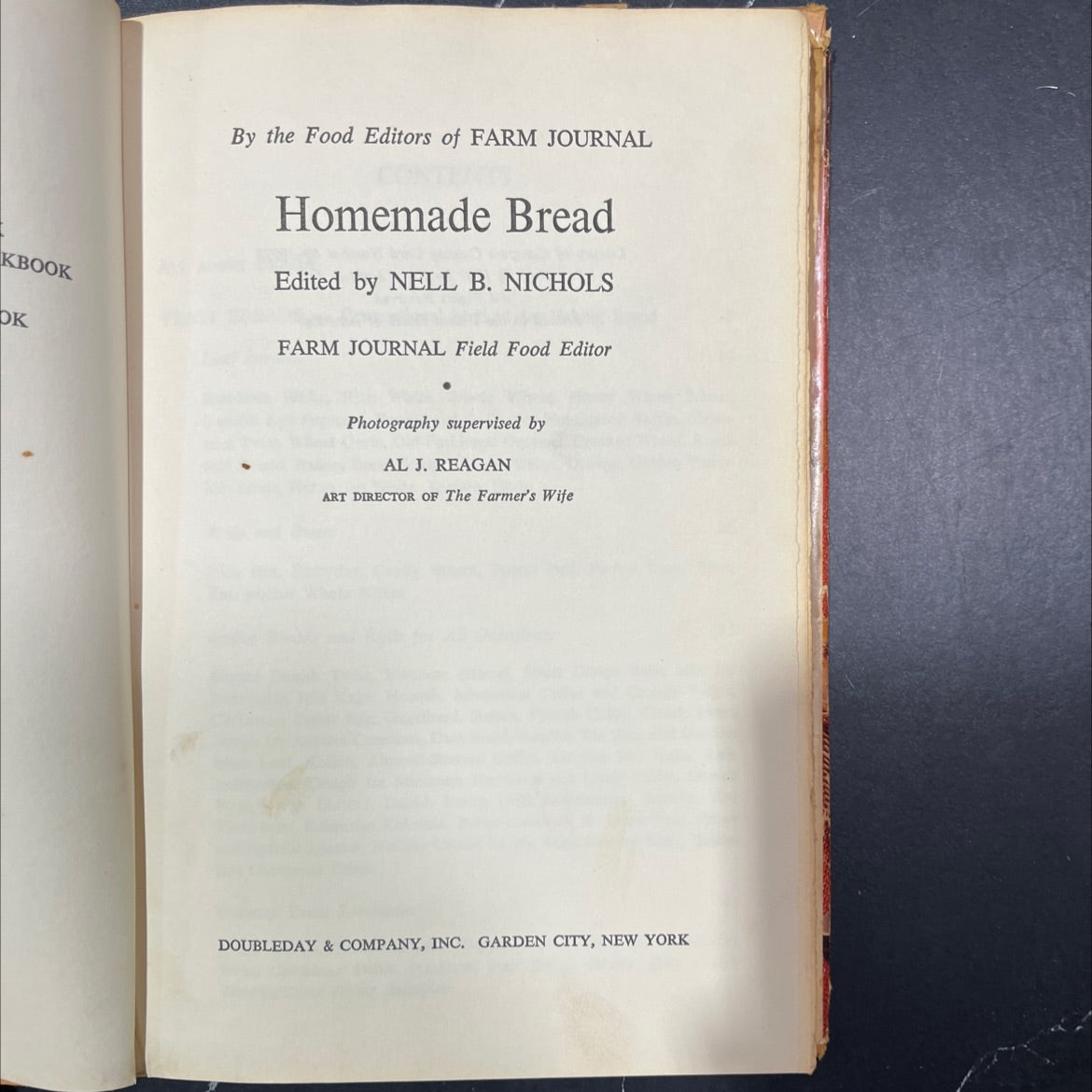 homemade bread book, by food editors of farm journal, 1969 Hardcover image 2