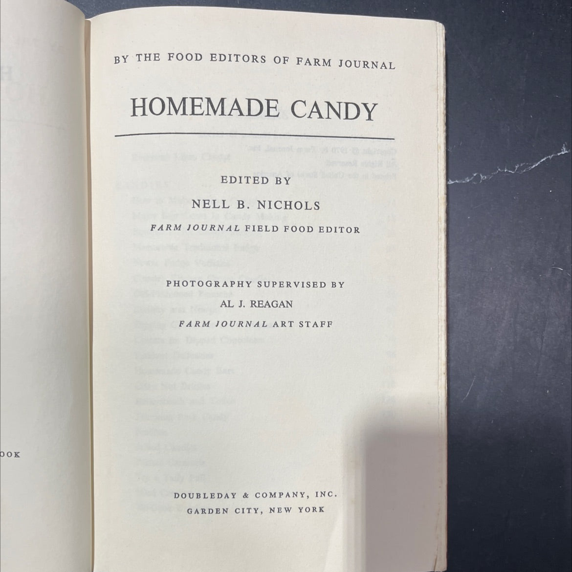 homemade candy book, by food editors of farm journal, 1970 Hardcover image 2