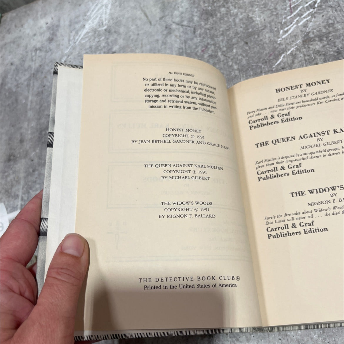 honest money book, by erle stanley gardner, 1991 Hardcover image 3