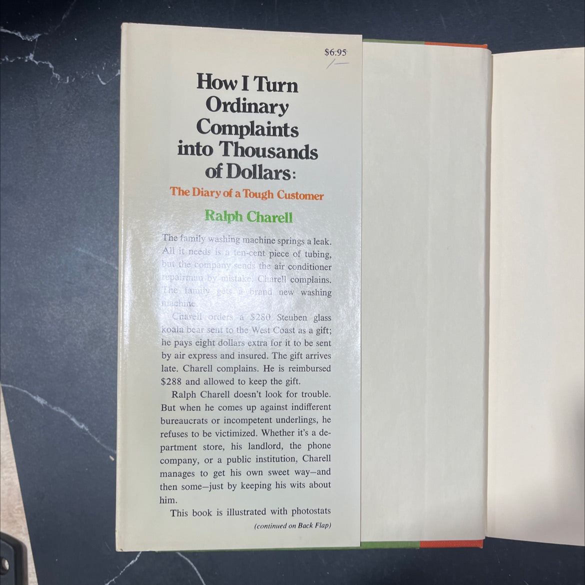 how i turn ordinary complaints into thousands of dollars: the diary of a tough customer book, by ralph charell, 1970 image 4