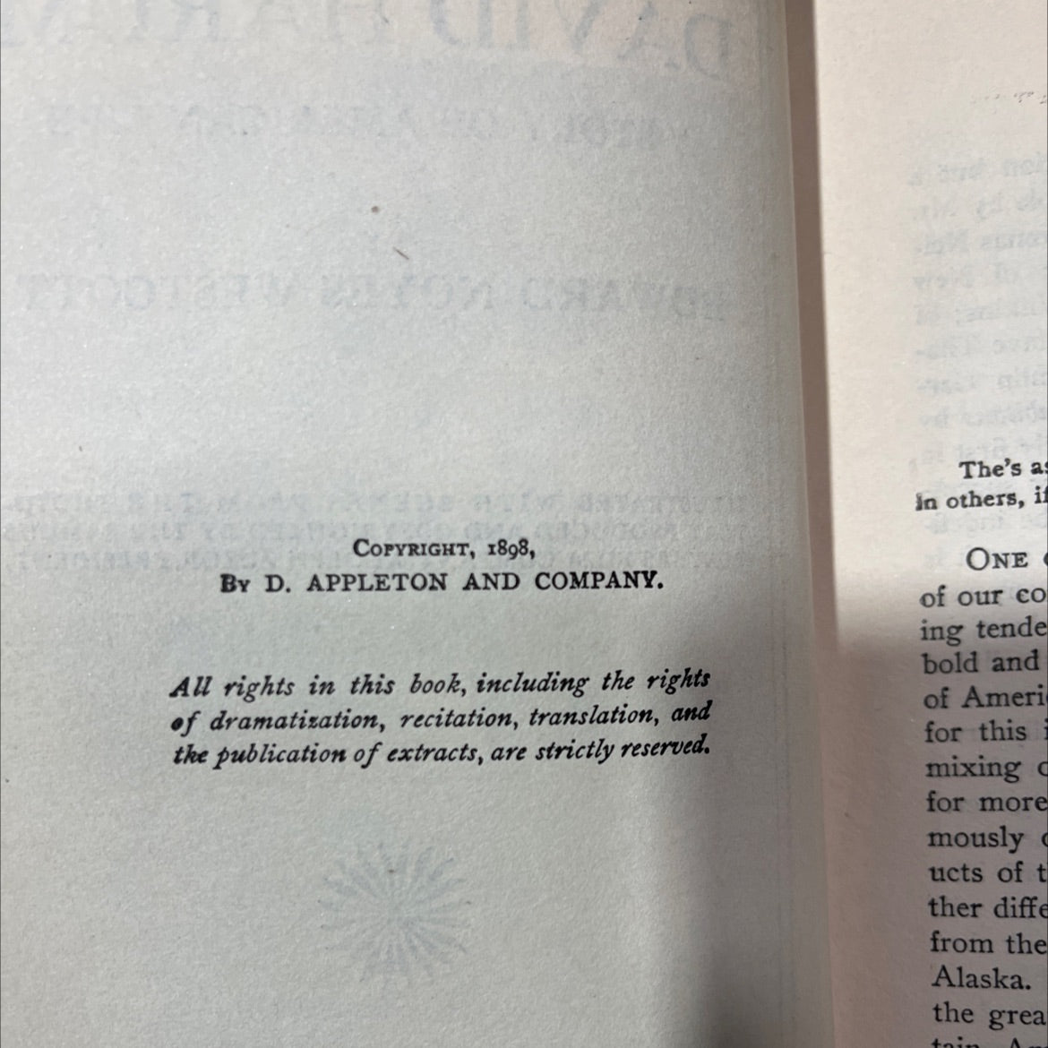 how that man can eat! book, by edward noyes westcott, 1898 Hardcover image 3