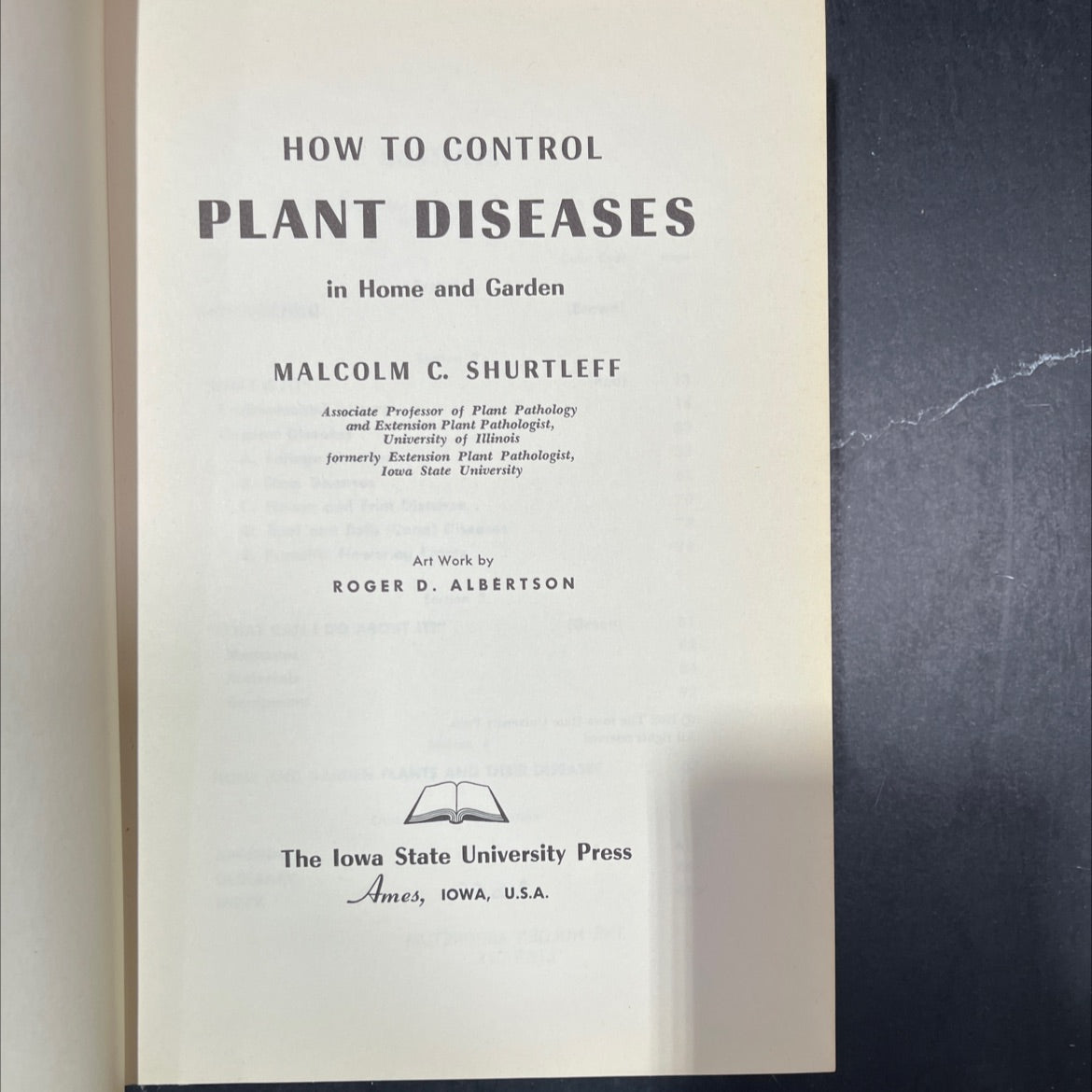 how to control plant diseases in home and garden book, by malcolm c. shurtleff, 1962 Hardcover image 2