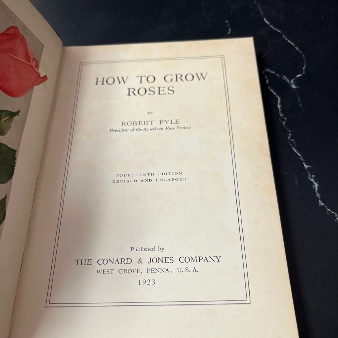 how to grow roses book, by robert pyle, 1923 Hardcover image 2