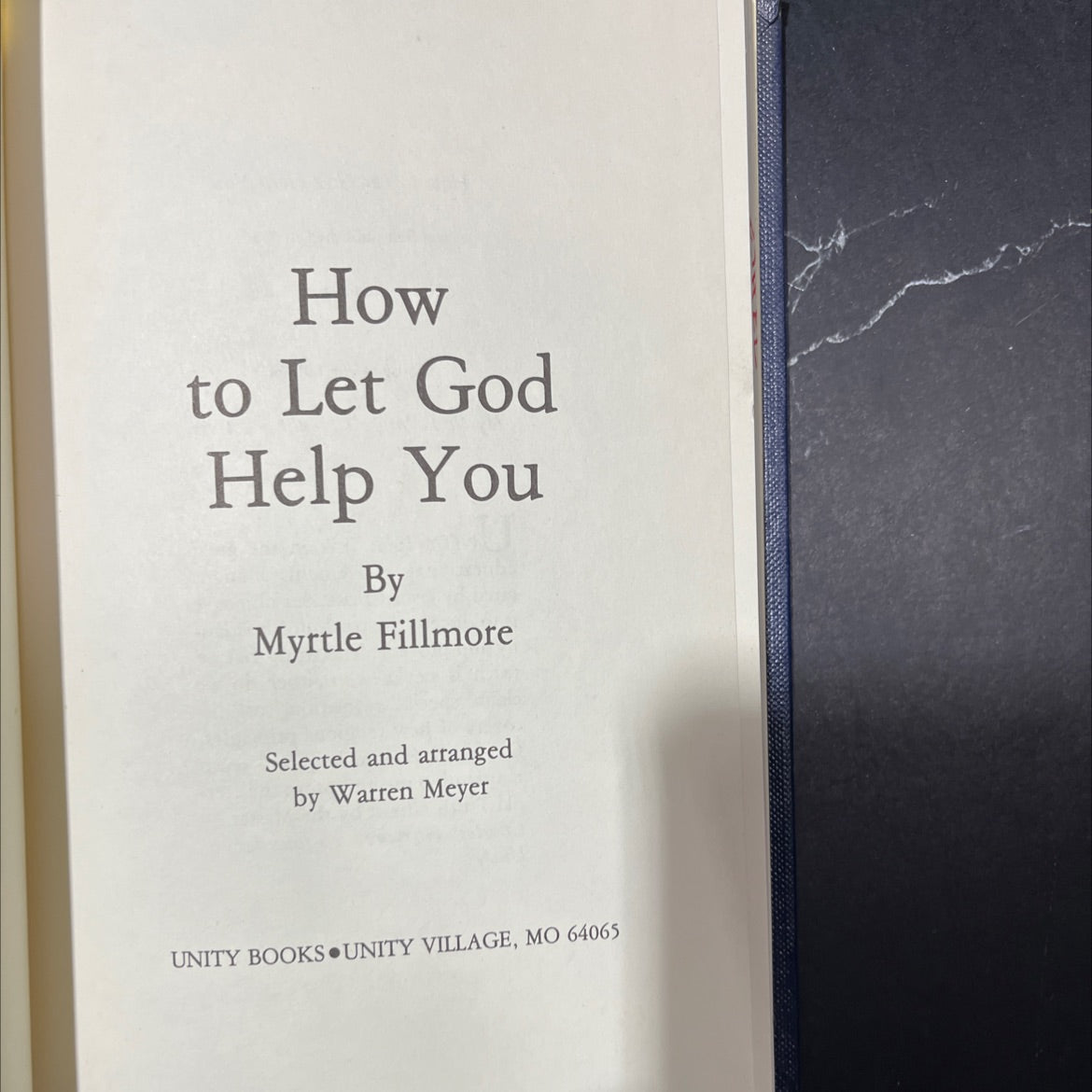 how to let god help you book, by myrtle fillmore, 1956 Hardcover image 2