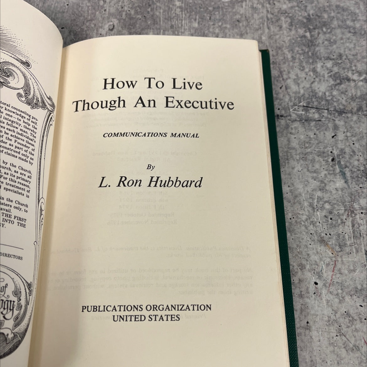 how to live though an executive communications manual book, by l. ron hubbard, 1974 Hardcover image 2