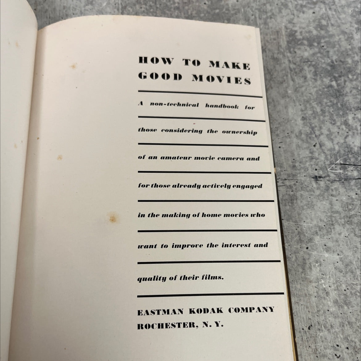 how to make good movies book, by eastman kodak company, 2023 Hardcover image 2