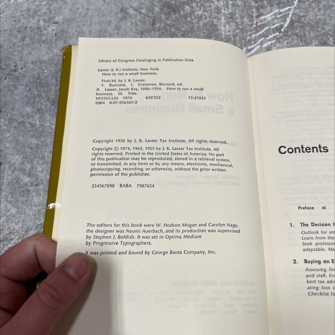 how to run a small business book, by j. k. lasser, 1974 Hardcover image 3