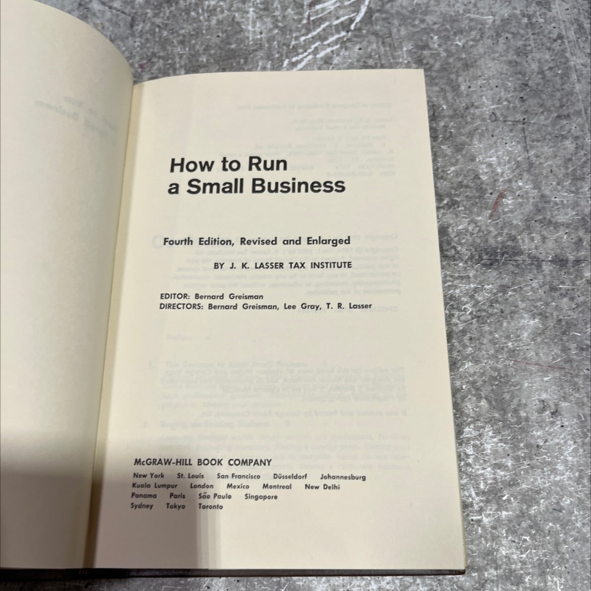 how to run a small business book, by j. k. lasser, 1974 Hardcover image 2