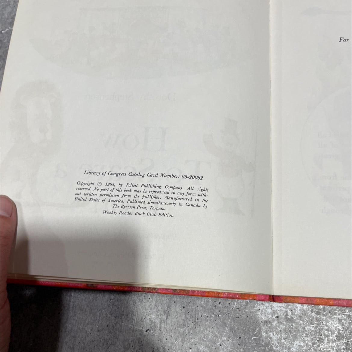 how to scare a lion book, by dorothy stephenson, 1965 Hardcover image 3