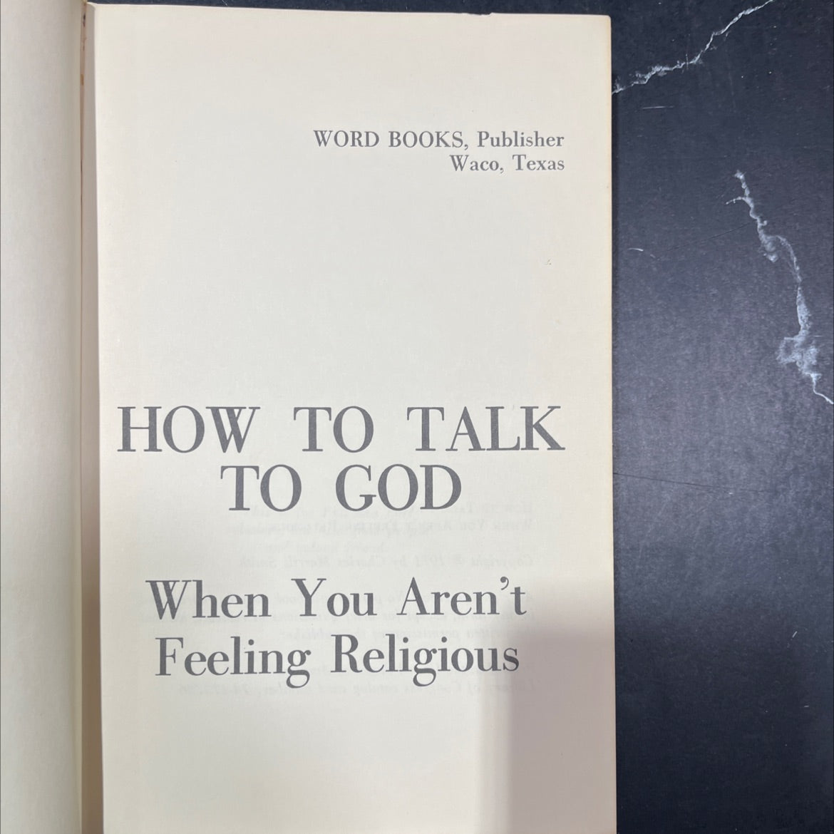 how to talk to god when you aren't feeling religious book, by Charles Merrill Smith, 1971 Hardcover image 2