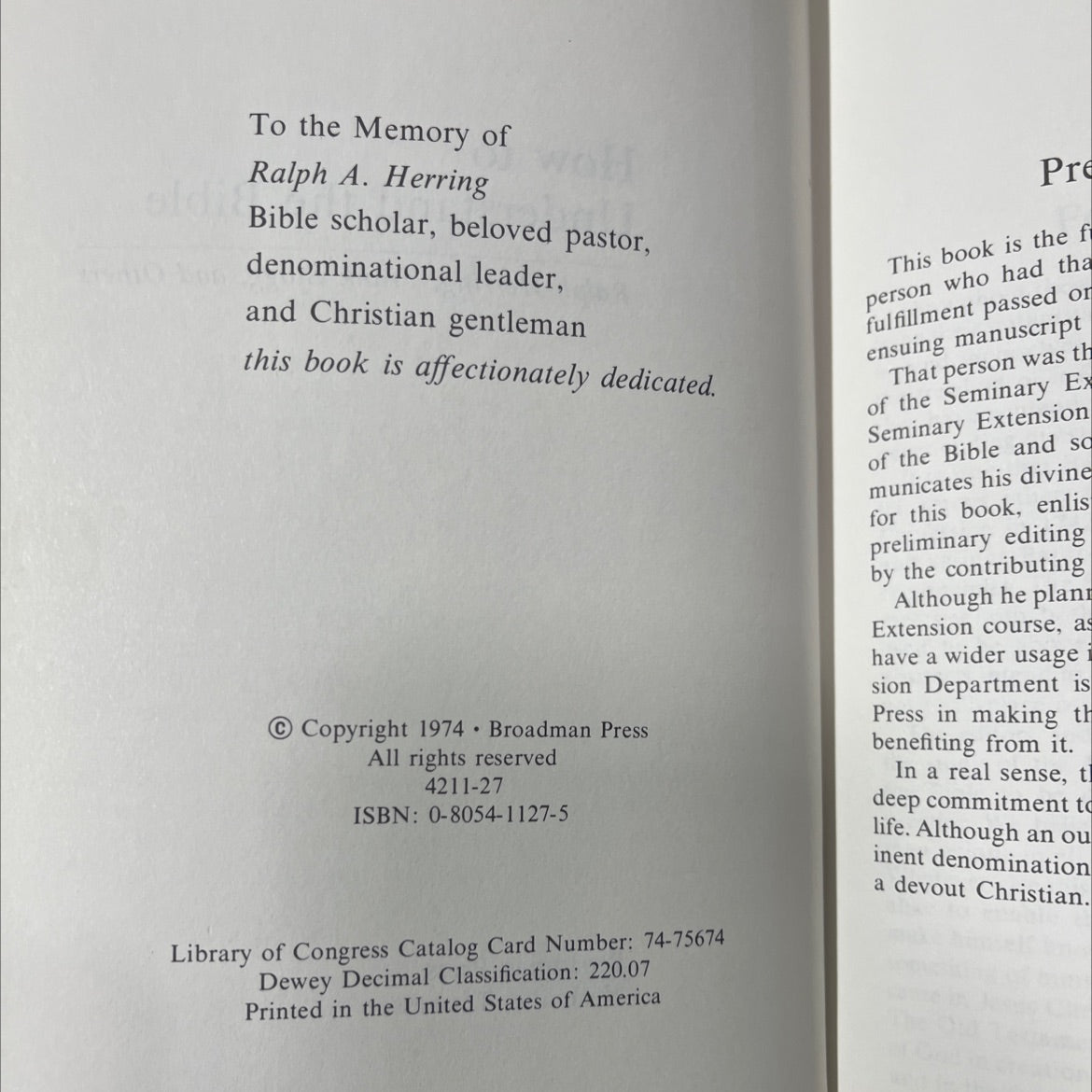 how to understand the bible book, by ralph herring, frank stagg, and others, 1974 Hardcover image 3