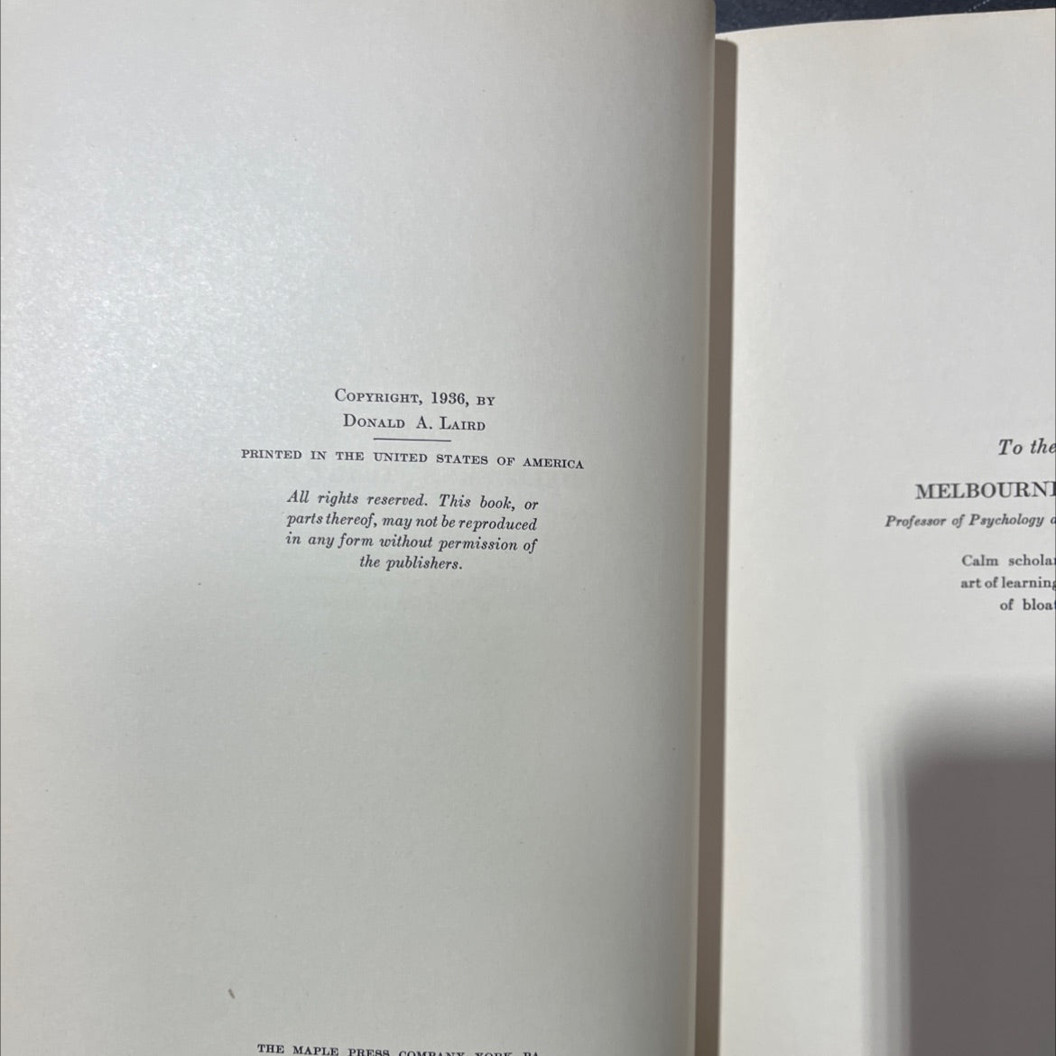 how to use psychology in business book, by donald a. laird, 1936 Hardcover, Antique image 3