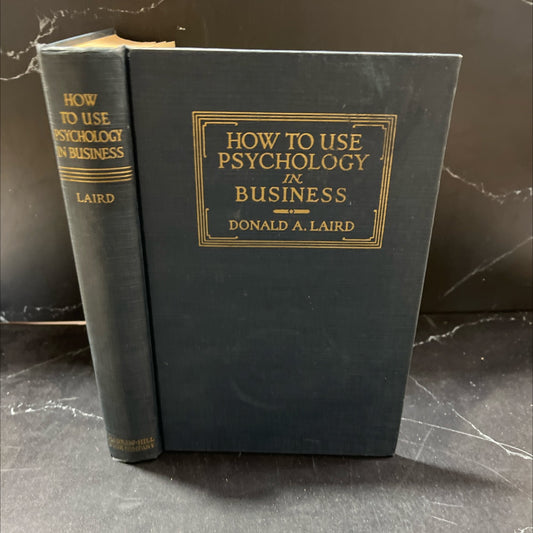 how to use psychology in business book, by donald a. laird, 1936 Hardcover, Antique image 1