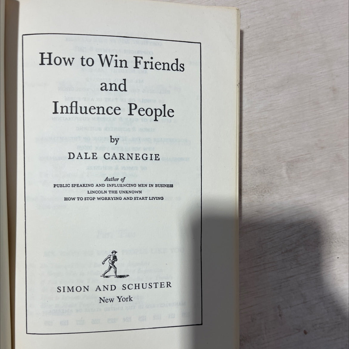 how to win friends and influence people book, by dale carnegie, 1964 Hardcover, Vintage, Heavily Used image 2