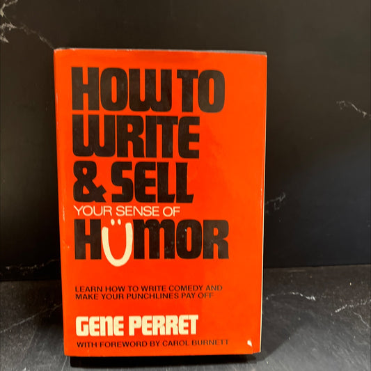 how to write & sell your sense of humor book, by gene perret, 1982 Hardcover image 1