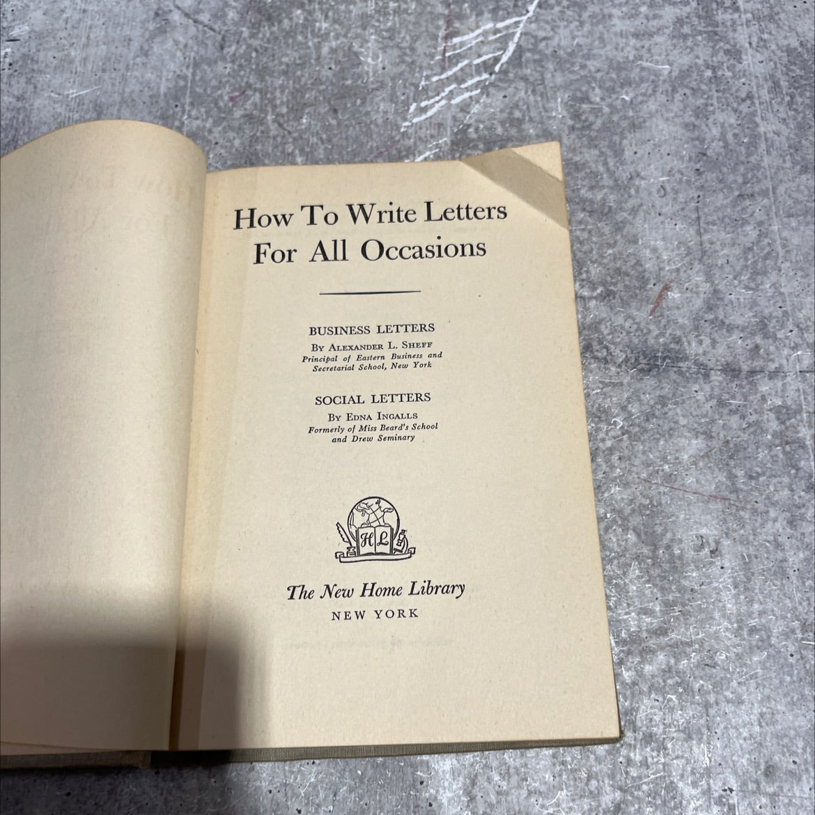 how to write letters for all occasions book, by alexander l. sheff, edna ingalls, 1942 Hardcover image 2
