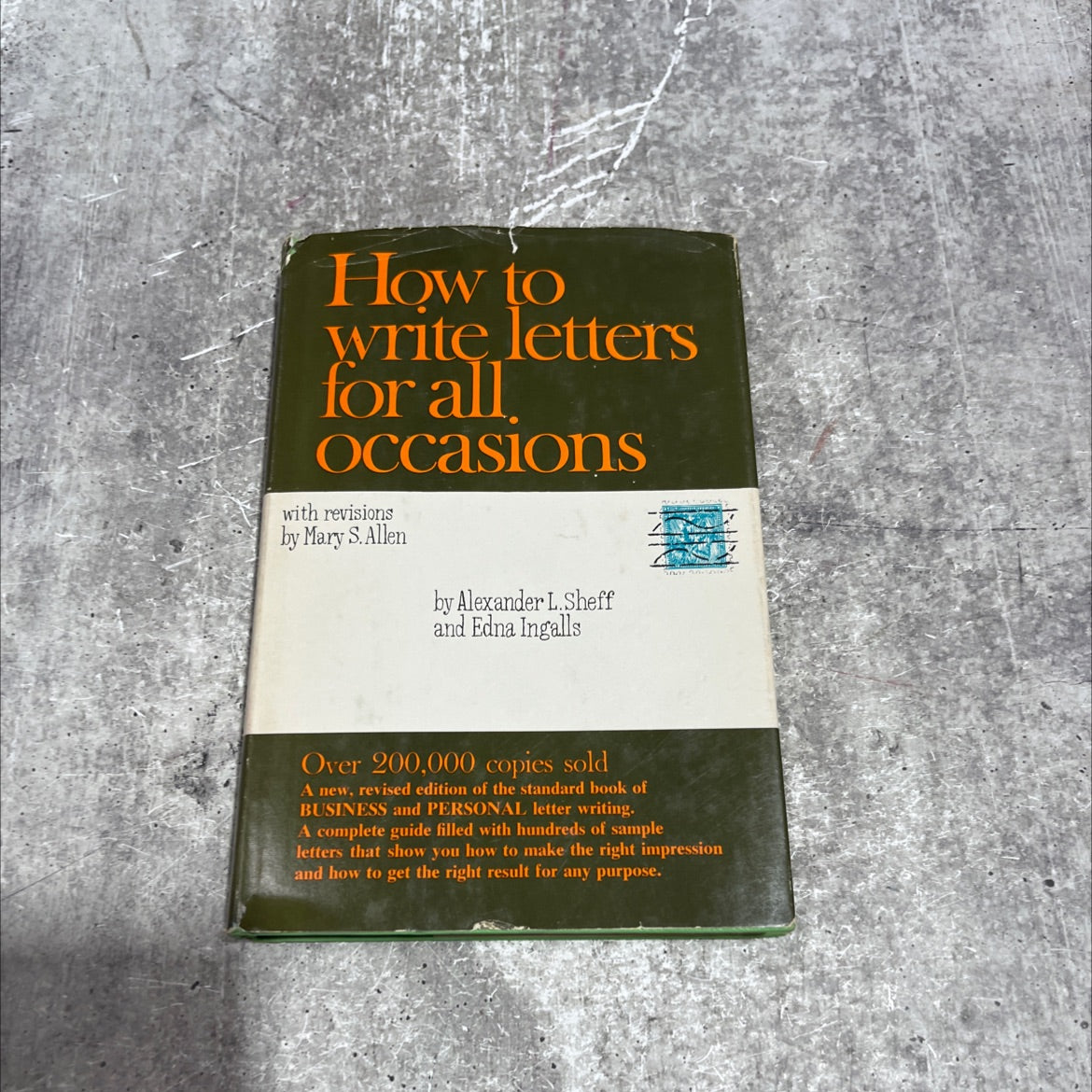 how to write letters for all occasions book, by mary s. allen, 1961 Hardcover image 1