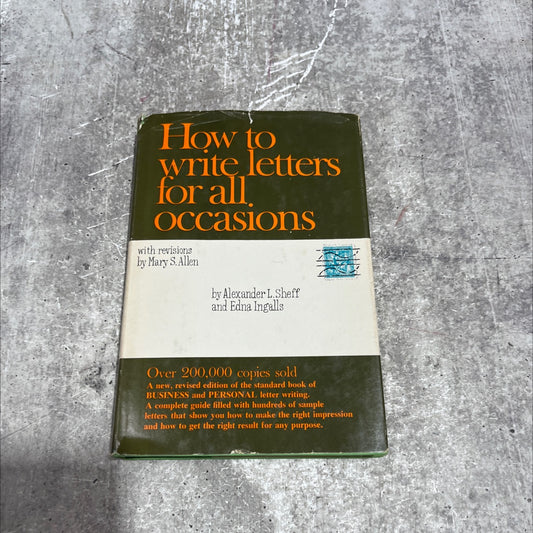 how to write letters for all occasions book, by mary s. allen, 1961 Hardcover image 1