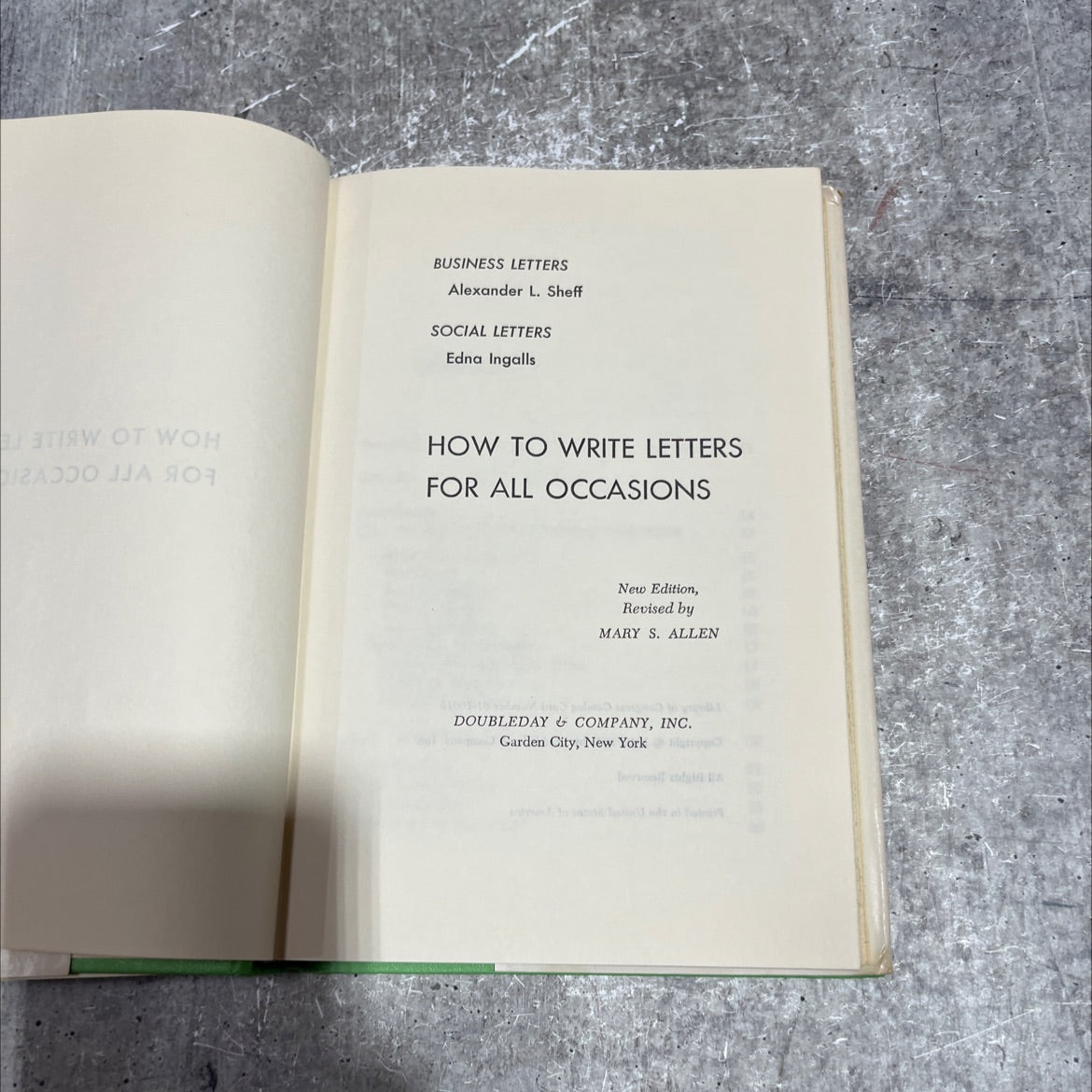 how to write letters for all occasions book, by mary s. allen, 1961 Hardcover image 2