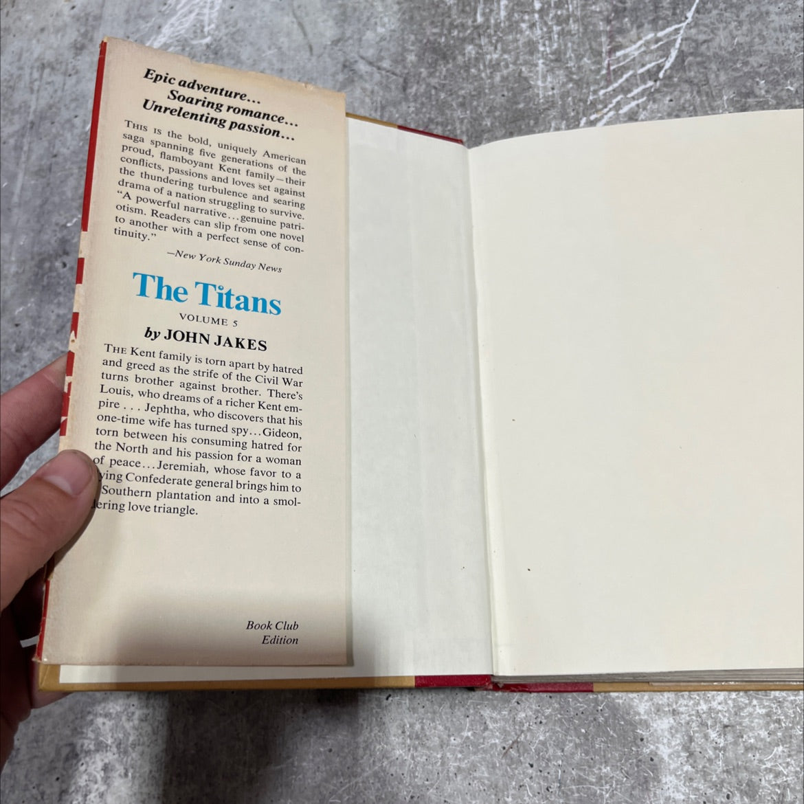 ht the titans book, by john jakes, 1976 Hardcover image 4
