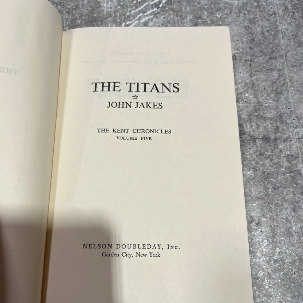 ht the titans book, by john jakes, 1976 Hardcover image 2