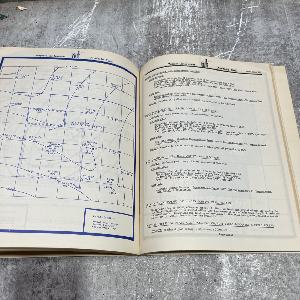 hugoton embayment-anadarko basin yearbook 1962 covering 1961 book, by curtis stevens, 1962 Paperback image 4