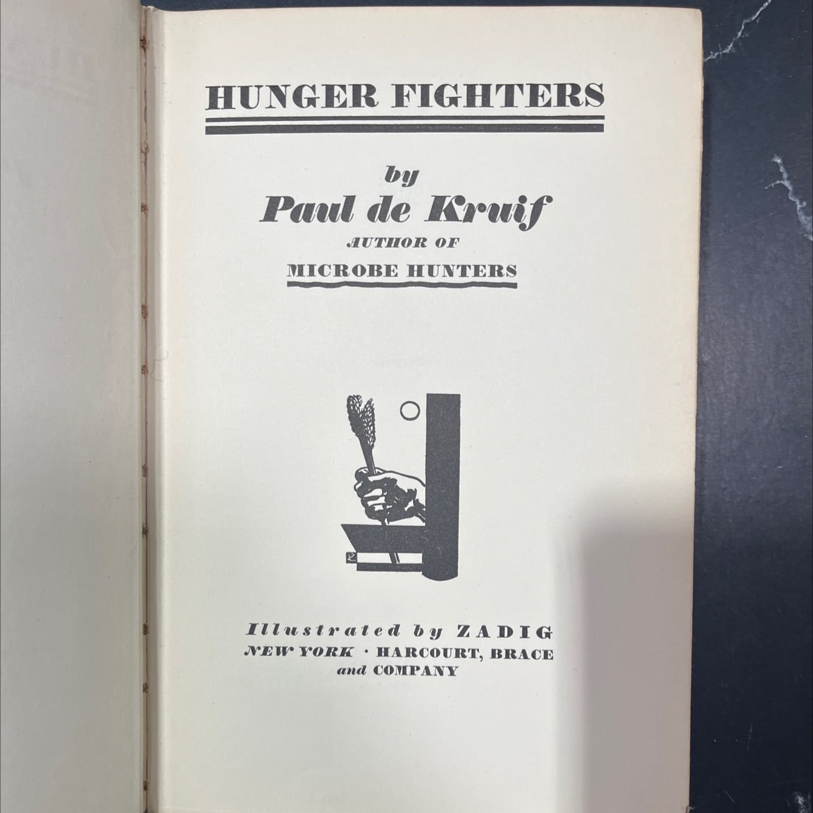 hunger fighters book, by Paul de Kruif, 1928 Hardcover image 2