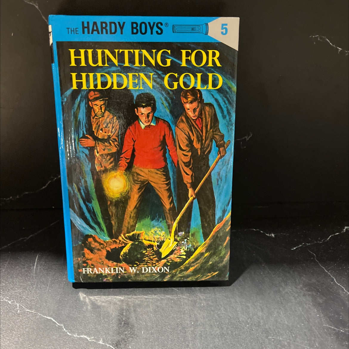 hunting for hidden gold book, by franklin w. dixon, 1991 Hardcover image 1