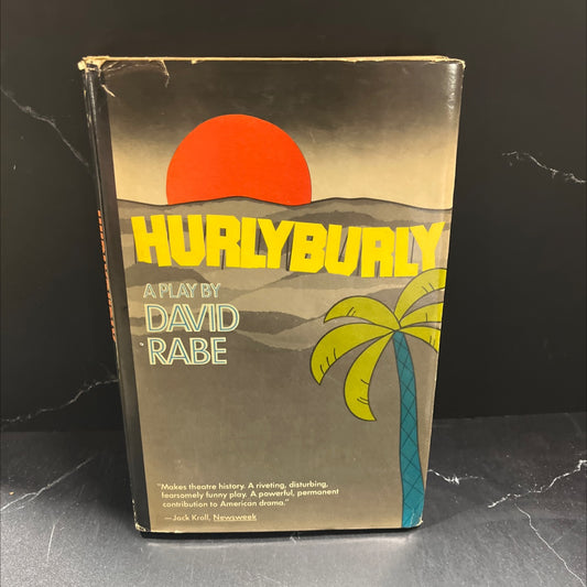 hurlyburly book, by David Rabe, 1985 Hardcover image 1