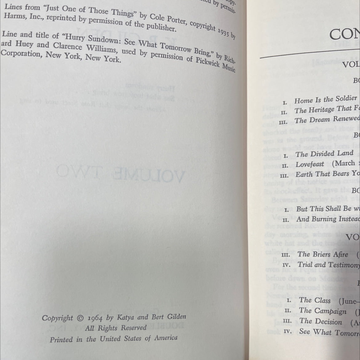 hurry sundown book, by k. b. gilden, 1964 Hardcover image 3