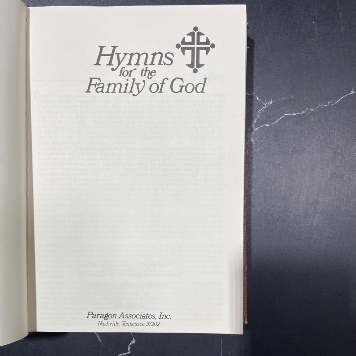 hymns + for the family of god book, by Paragon Associates, Inc., 1976 Hardcover image 2