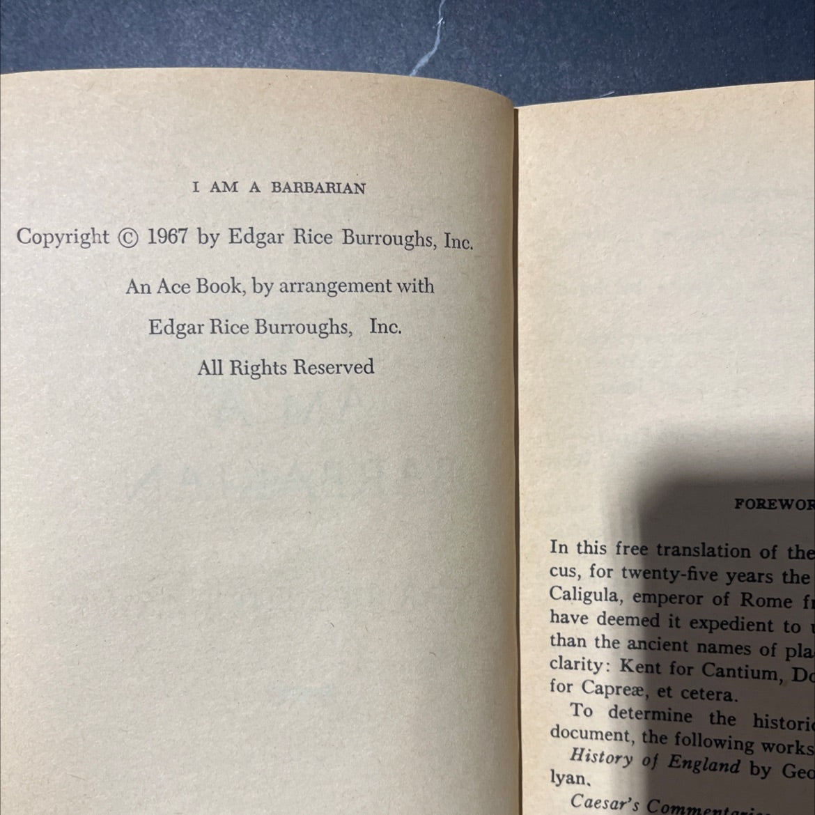 i am a barbarian book, by edgar rice burroughs, 1967 Paperback image 3