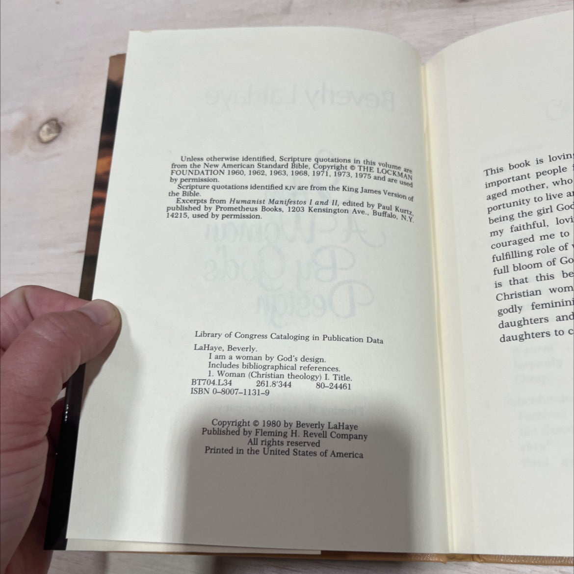 i am a woman by god's design book, by beverly lahaye, 1980 Hardcover image 3