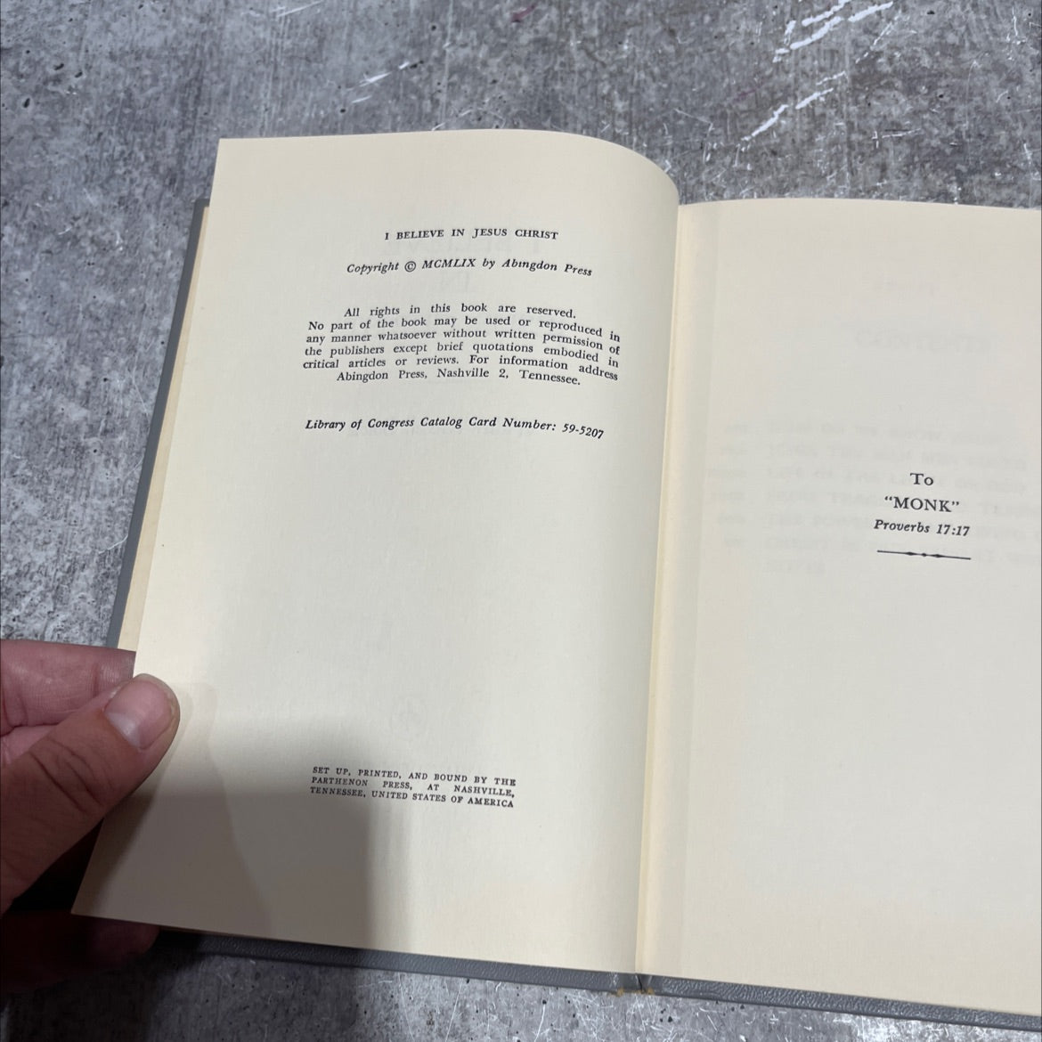 i believe in jesus christ book, by walter russell bowie, 1959 Hardcover image 3