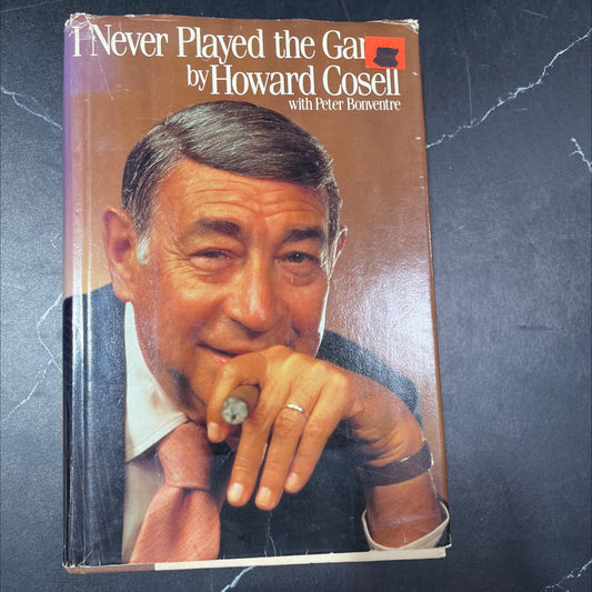 i never played the game book, by howard cosell with peter bonventre, 1985 Hardcover, First Edition, Vintage image 1