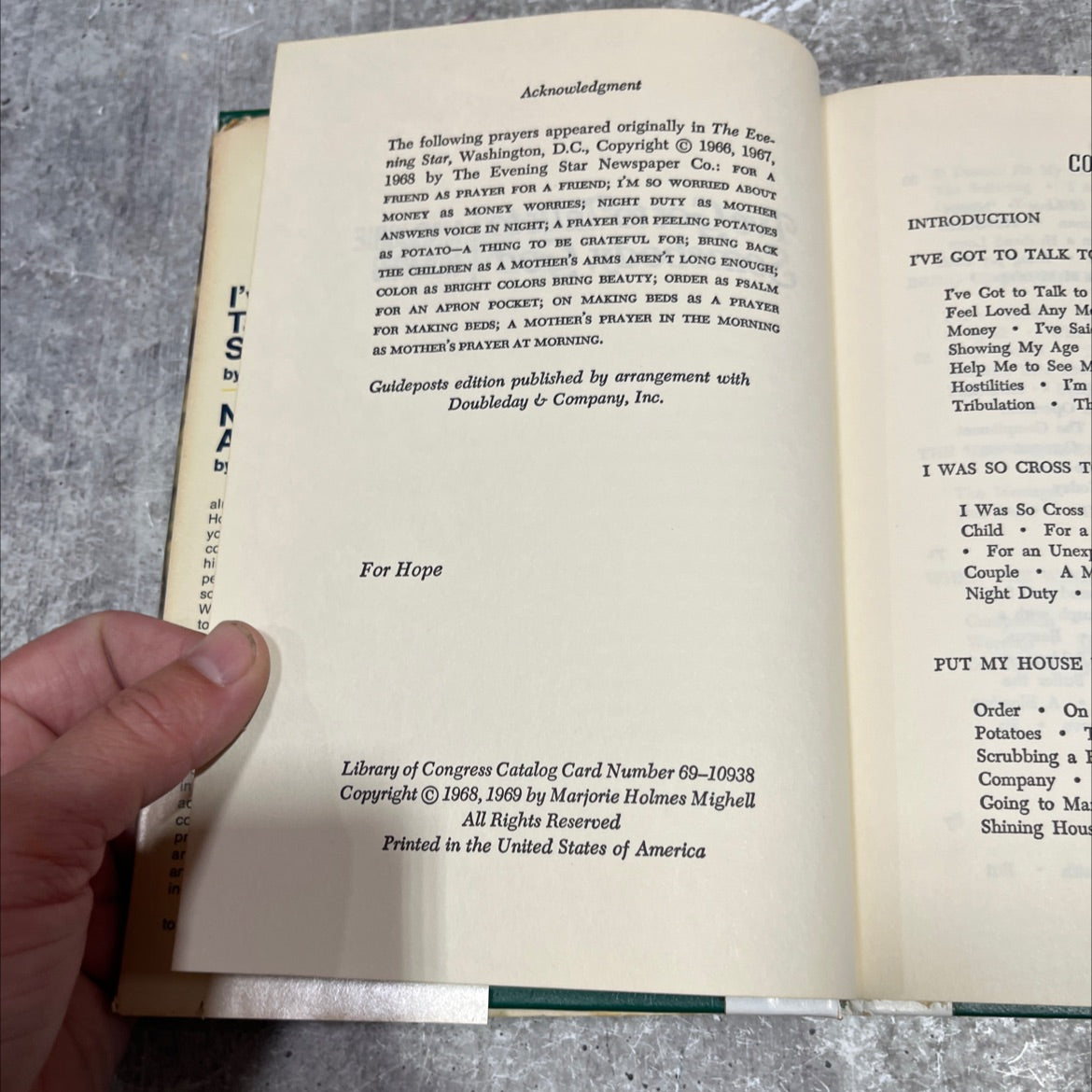 i've got to talk to marjorie book, by marjorie holmes mighell, 1969 Hardcover image 3