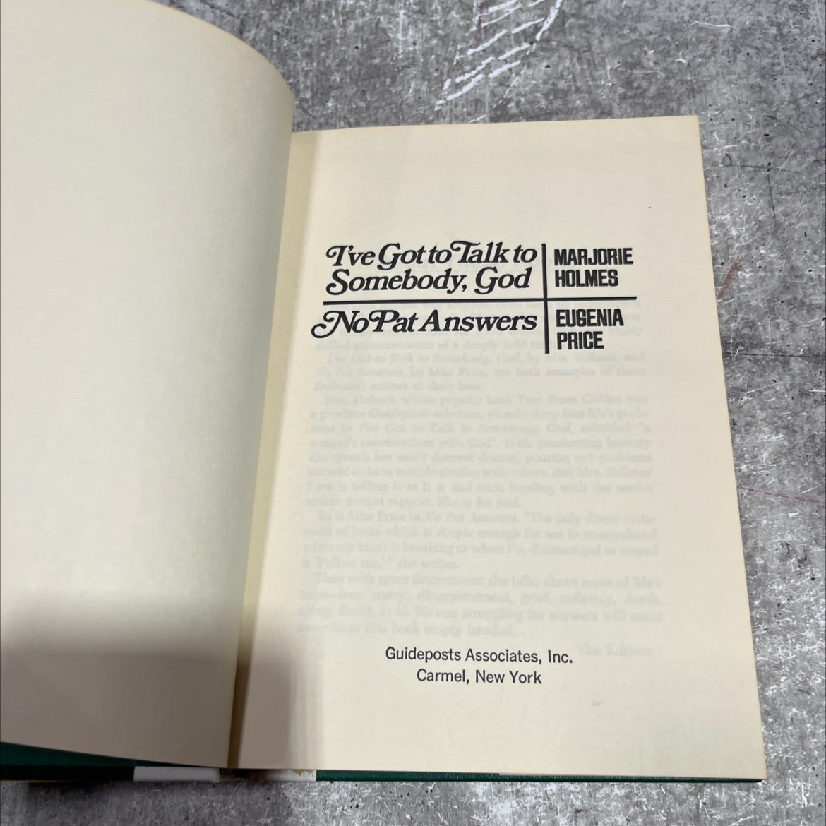 i've got to talk to marjorie book, by marjorie holmes mighell, 1969 Hardcover image 2