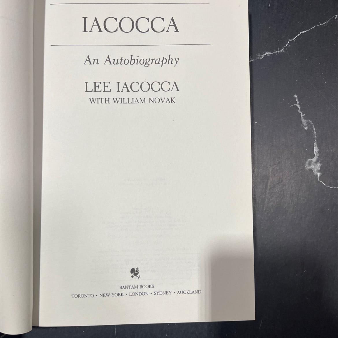 iacocca an autobiography book, by lee iacocca, 1984 Hardcover image 2