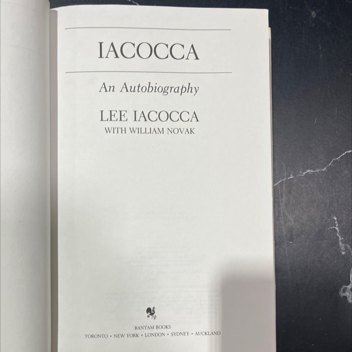 iacocca an autobiography book, by lee iacocca with william novak, 1984 Hardcover image 2