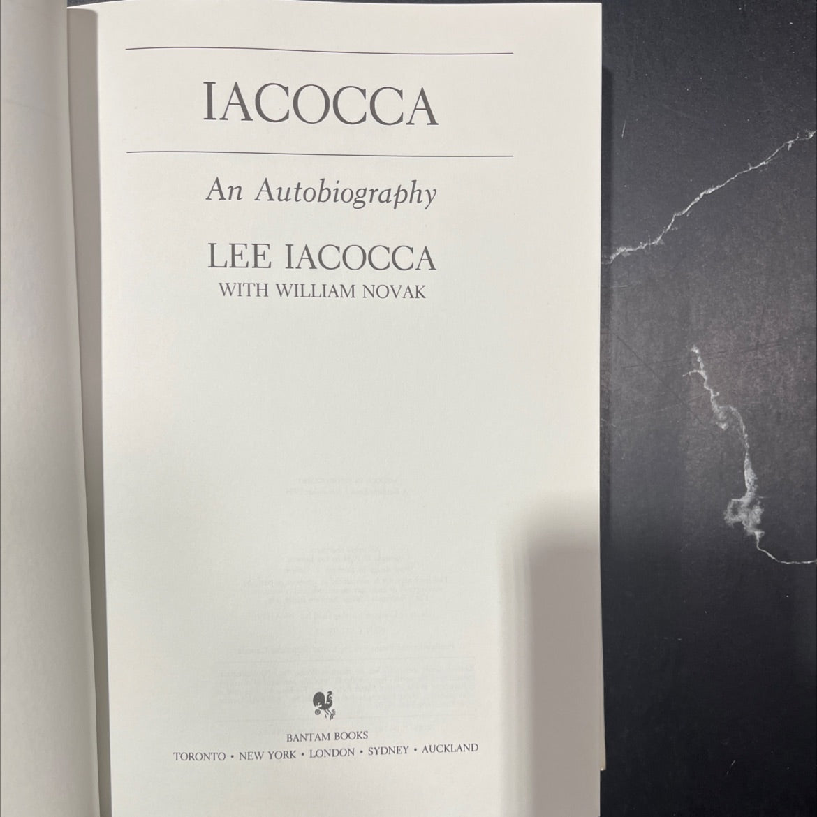 iacocca an autobiography book, by lee iacocca with william novak, 1984 Hardcover image 2