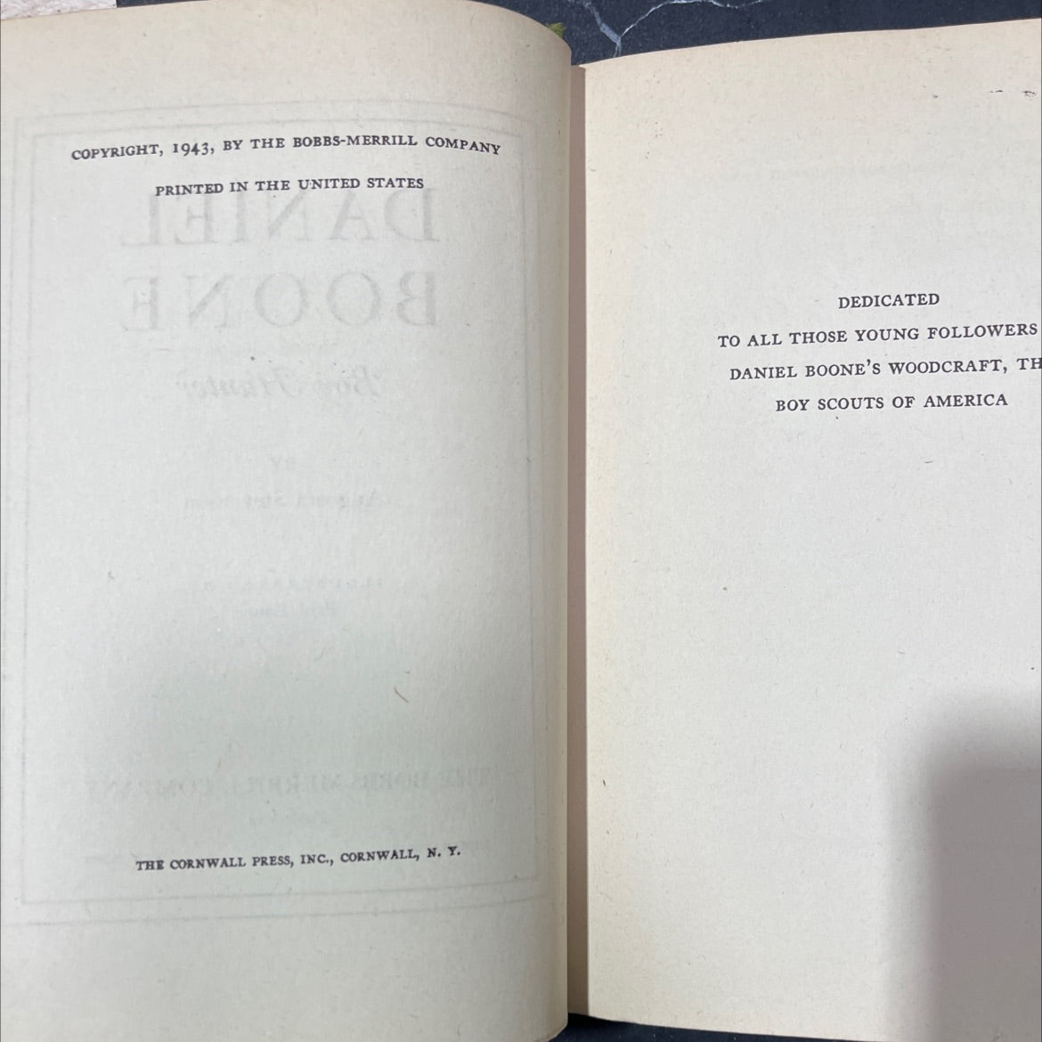 icans daniel boone boy hunter book, by augusta stevenson, 1943 Hardcover image 3