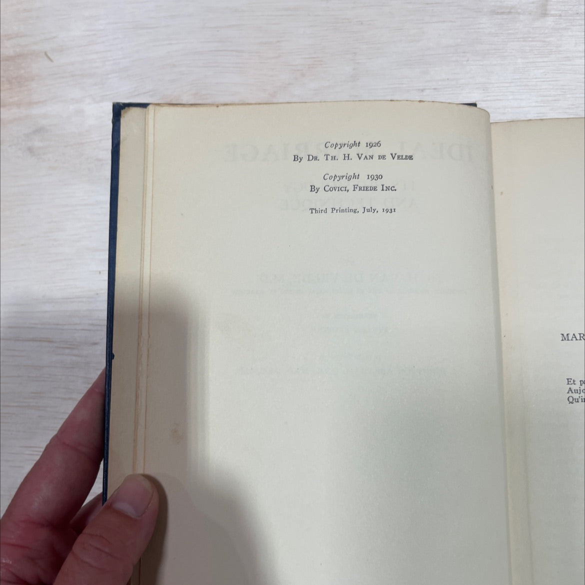 ideal marriage its physiology and technique book, by th. h. van de velde, 1930 Hardcover image 3