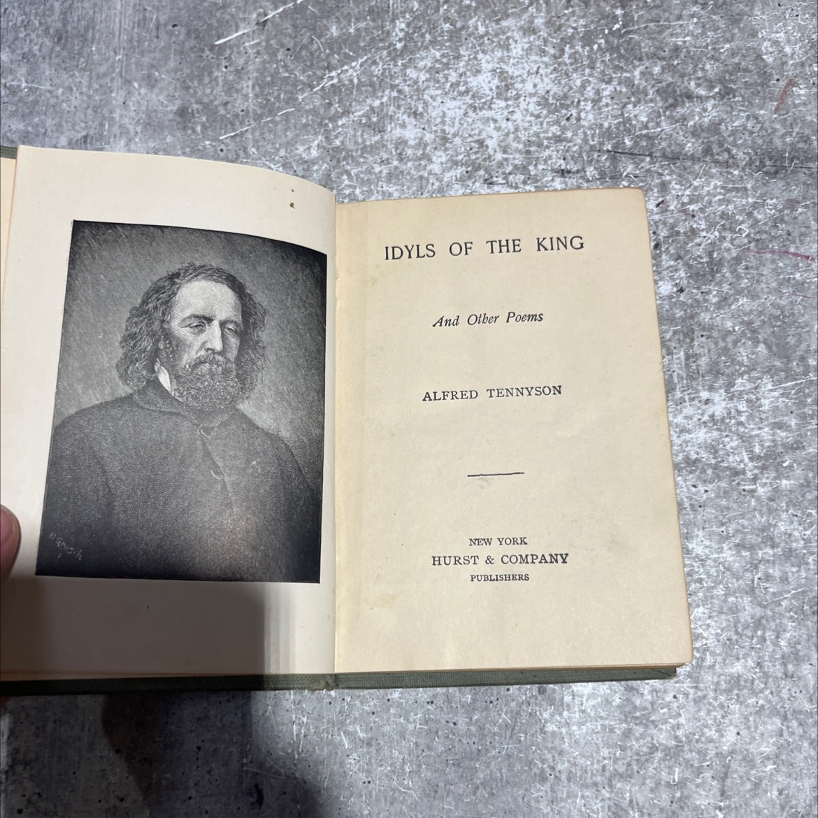 idyls of the king and other poems book, by alfred tennyson, unknown Hardcover image 2