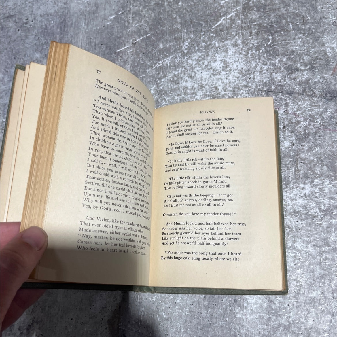 idyls of the king and other poems book, by alfred tennyson, unknown Hardcover image 3