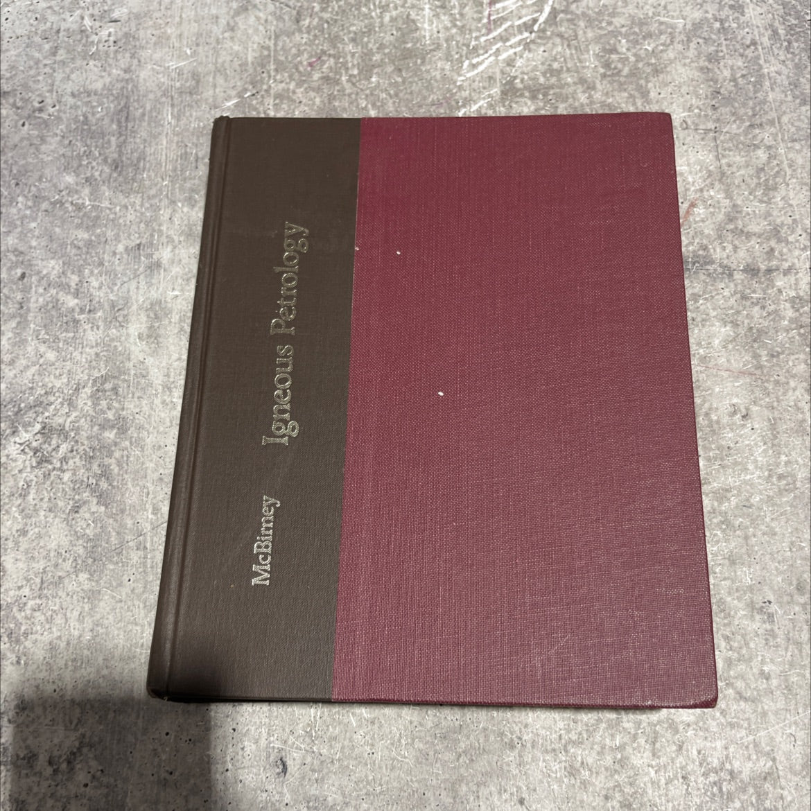 igneous petrology book, by d alexander r. mcbirney, 1984 Hardcover image 1