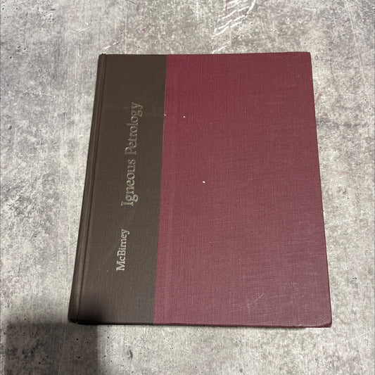 igneous petrology book, by d alexander r. mcbirney, 1984 Hardcover image 1