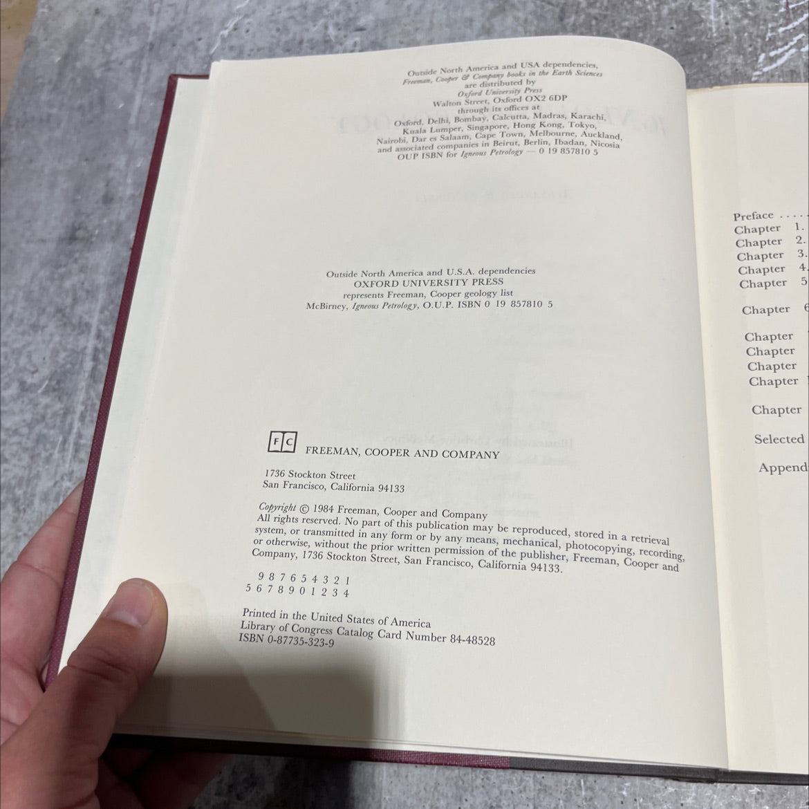 igneous petrology book, by d alexander r. mcbirney, 1984 Hardcover image 3