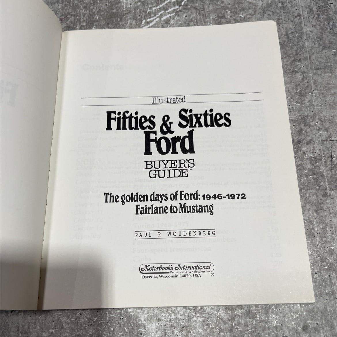 illustrated fifties & sixties ford buyer's guide book, by Paul R Woudenberg, 1988 Paperback image 2