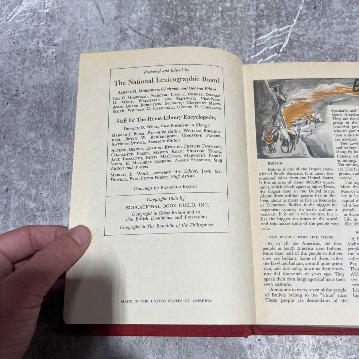 illustrated home library encyclopedia guild edition volume 4 volume bol-can book, by albert h. morehead, 1955 Hardcover image 3