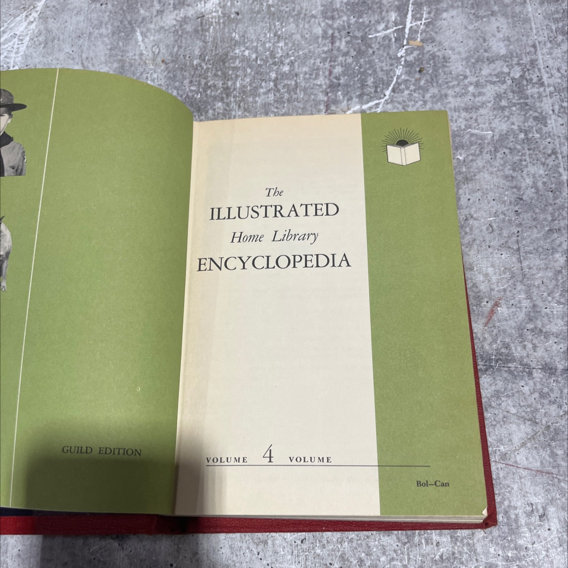illustrated home library encyclopedia guild edition volume 4 volume bol-can book, by albert h. morehead, 1955 Hardcover image 2